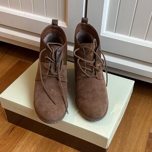 Franco Sarto Brown Suede Booties